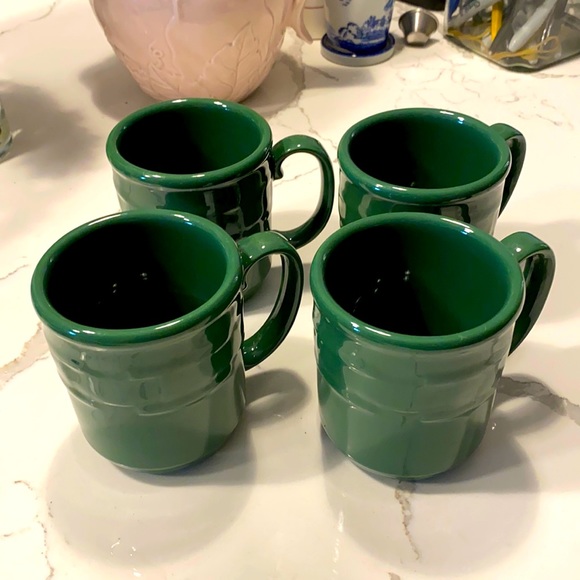 Longaberger Other - 4 Longaberger Woven Traditions mugs cups pottery